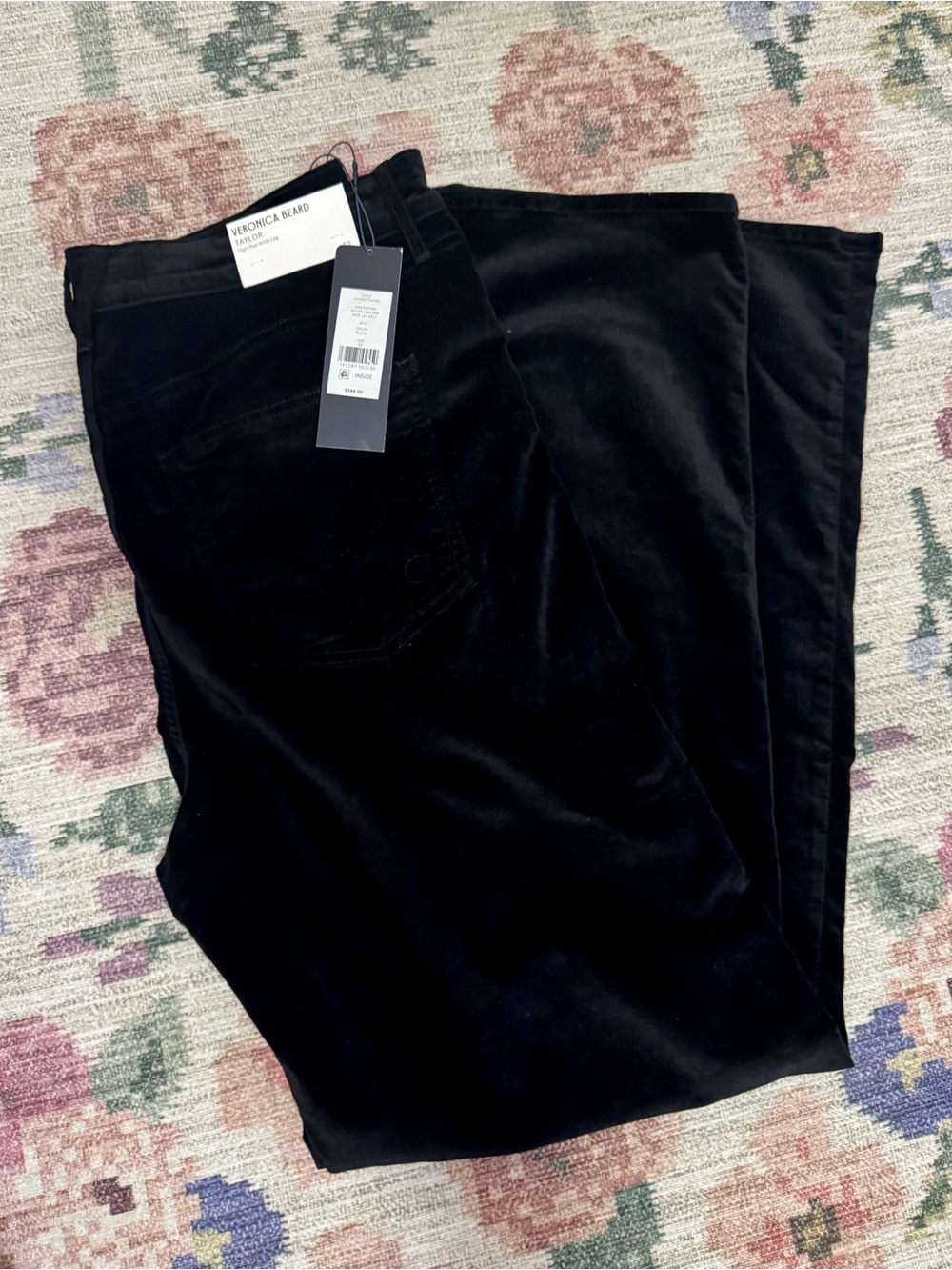 Veronica Beard Taylor Velvet Wide-Leg Pant size 32 - Picture 3 of 5